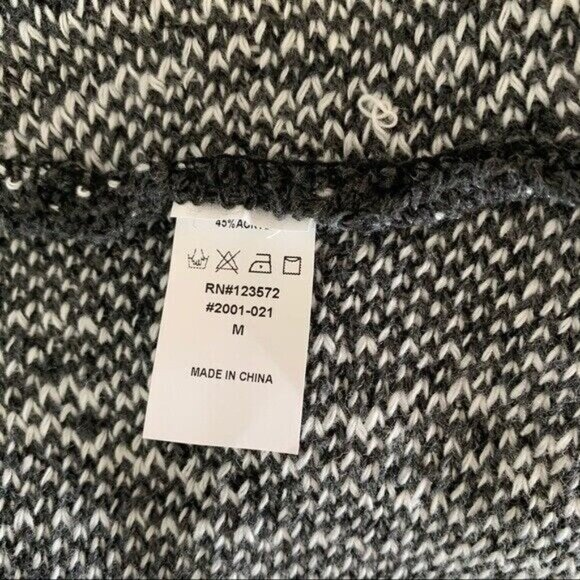 On Blue Cardigan Medium Gray Hooded Knit Cozy Lounge Fall Layering Casual - Picture 7 of 7